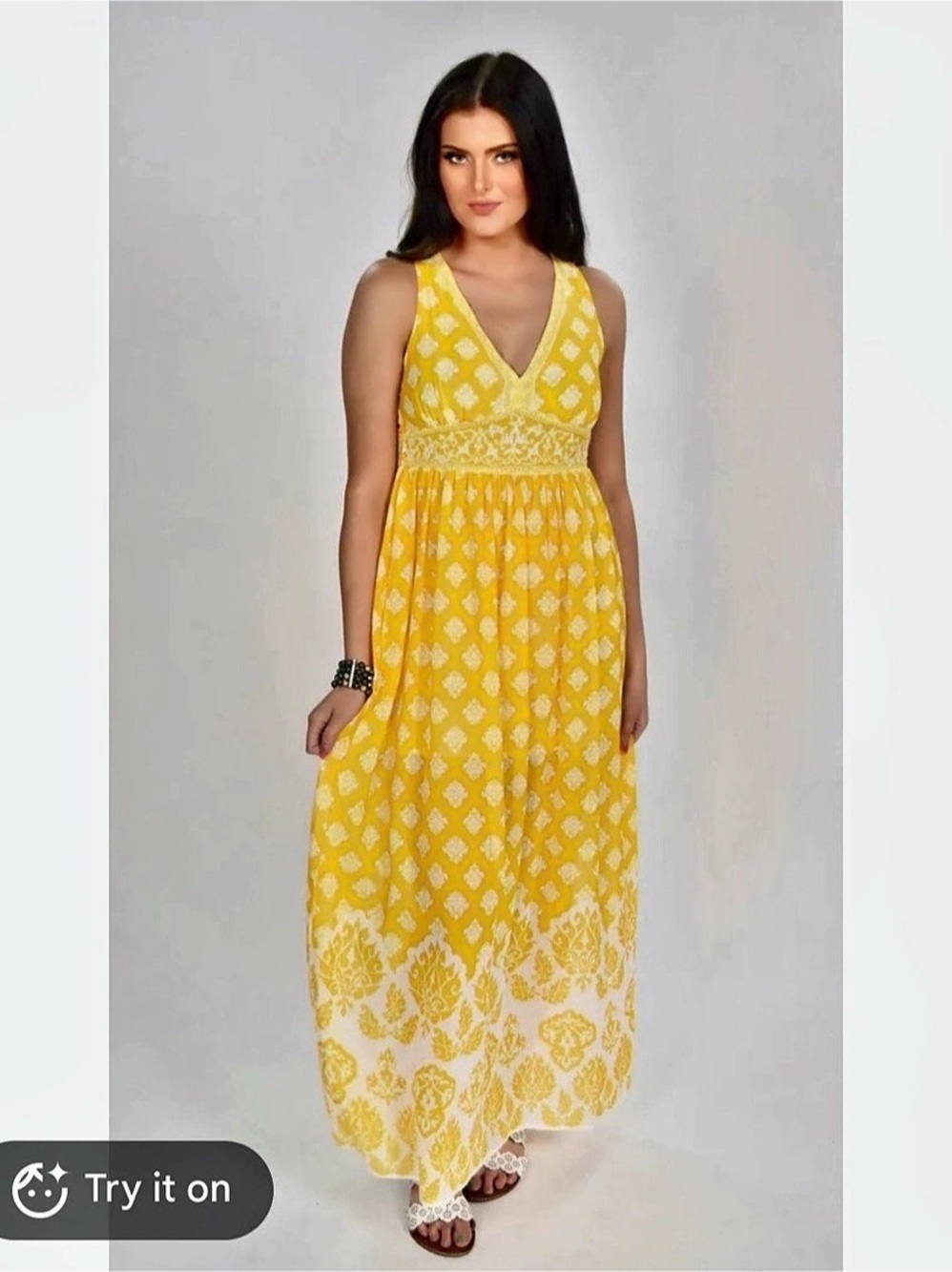 Flying Tomato Yellow Boho Beauty Maxi Dress